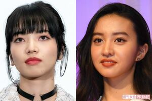 小松菜奈（左）とKoki,