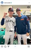 2023年、WBCに出場した佐々木朗希。大谷翔平とドジャースでチームメイトに（佐々木のインスタグラムより）