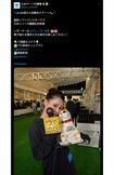 ソフトバンクホークスの祝勝会リポーターを務めたダレノガレ明美(スカパー!プロ野球公式Xより)