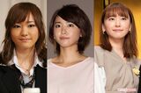 （写真左から）10代、20代、30代の新垣結衣