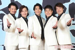 左から小田井涼平、後上翔太、白川裕二郎、友井雄亮、酒井一圭　撮影／坂本利幸