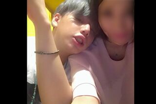 ガーシーがYouTubeにアップしたマイファスHiroと交際相手だったA子さん(プライバシー保護のため一部を編集部で加工)