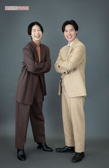 写真左から土居志央梨、戸塚純貴　撮影／斎藤周造