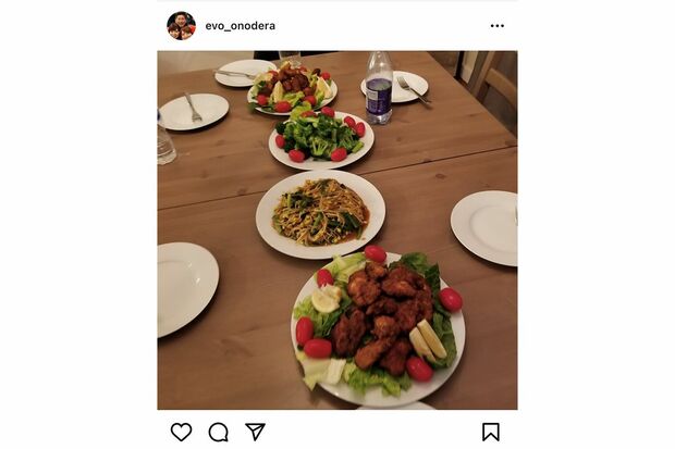 カーリング娘の勝負飯!? 吉田知を中心に自炊した料理（コーチのインスタグラムより）