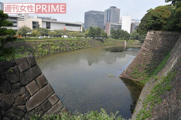 皇居といえばお濠。本丸近くの「平川濠」の石垣は18・5㍍と江戸城一の高さ　撮影／渡邉智裕