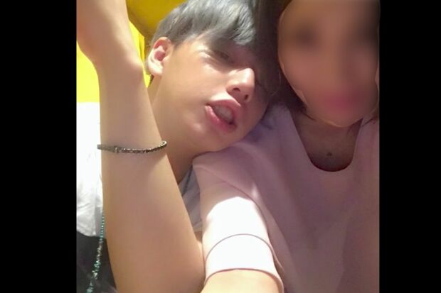 ガーシーが YouTubeにアップしたマイファスHiroと交際相手だったA子さん（プライバシー保護のため一部を編集部で加工）