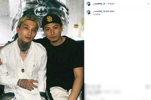 後藤真希の甥・勧修寺玲旺（左）。元俳優で、現在はラッパーやアーティストとして活動（本人のインスタグラムより）