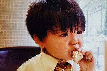 幼いころの楢舘拓実くん（遺族提供）