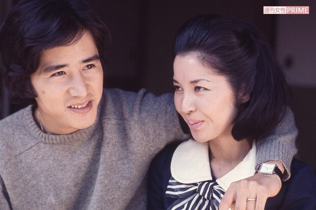 田村正和さんと妻の和江さん(1970)