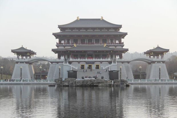 西安市の大唐芙蓉園はS級の観光地だった（撮影／関上武司）