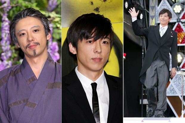 ＜写真左＞ドラマ『軍師官兵衛』2014年　＜写真中央＞ドラマ『だから荒野』2015年1〜3月　＜写真右＞ドラマ『民王』2015年7〜9月