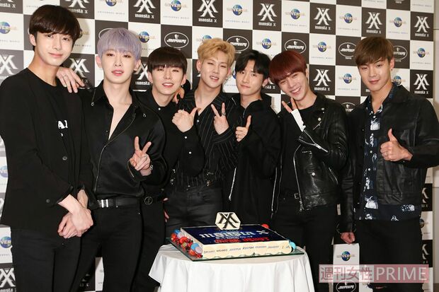 2017年5月に日本デビュー会見を行ったMONSTA X